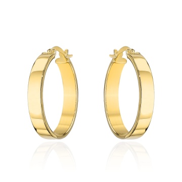 Cercei Aur 14K, Model Rotund, 1.9 cm
