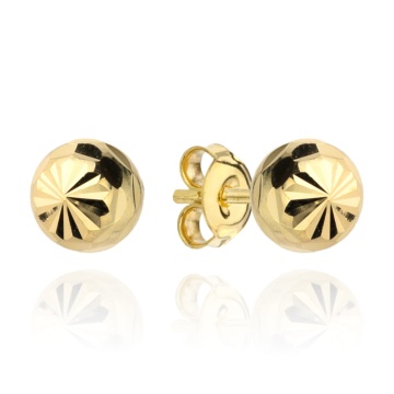 Cercei de Aur 14K cu Model 4 mm