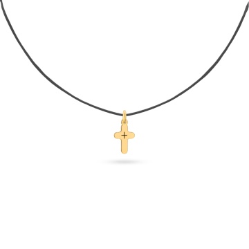 Choker Shine Cross din AUR 14K