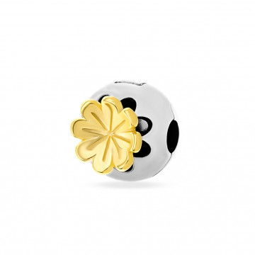 Clips din Argint 925 Golden Flower 2.95gr