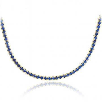 Colier argint 925 6gr - Tennis - Placat cu aur galben