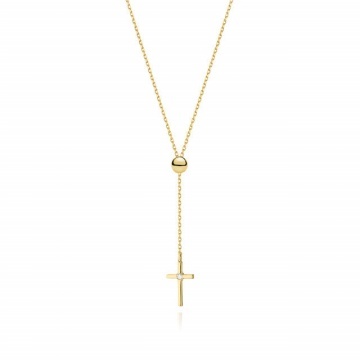 Colier Aur 14K cu Diamant Natural 0.01 ct