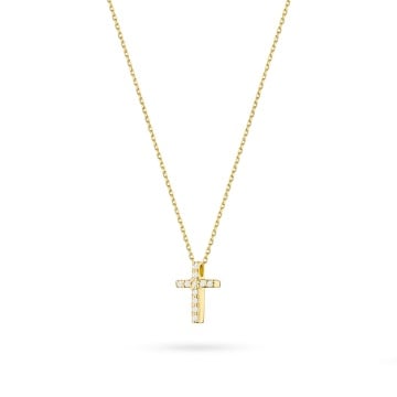 Colier Aur 14K cu Diamante Naturale 0.06 ct