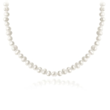 Colier Basic Medium cu perle de cultura si inchidere din aur 14k