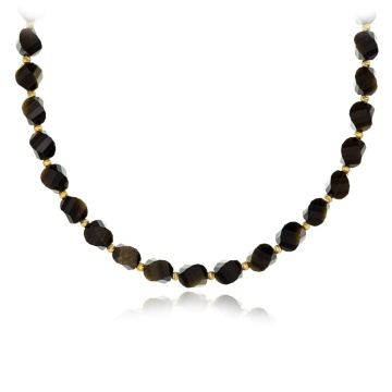 Colier Gold Obsidian din AUR 14K
