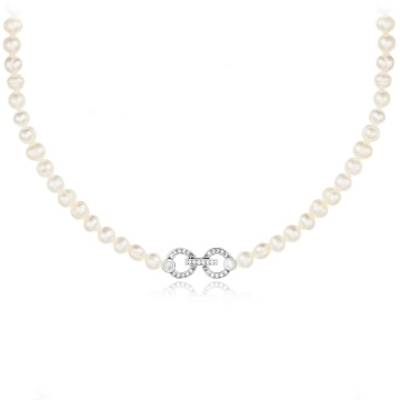 Colier Pearls Exclusive din Argint 925 cu Perle de Cultura