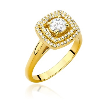 Inel Aur 14K cu Diamante Naturale 0.78 ct