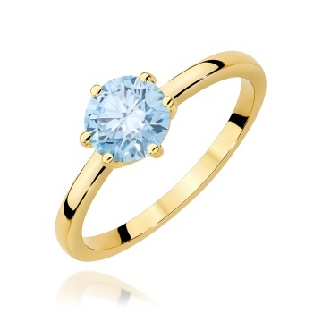 Inel Aur 9K cu Diamant Natural 1.00 ct