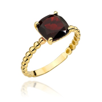 Inel din Aur 14k cu Granat