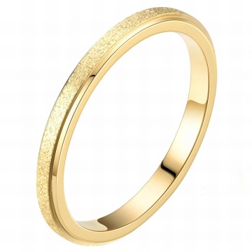 Inel Discreet din Inox placat cu AUR 18K M8/57