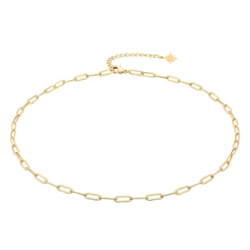 Lantisor Glacielle din Inox placat cu AUR 18K