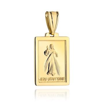 Medalion Aur 14k cu Iisus Hristos