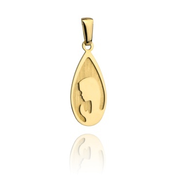 Medalion Aur 14k cu Maica Sfanta