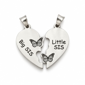 Set pandantive Big SIS Little SIS din Argint 925