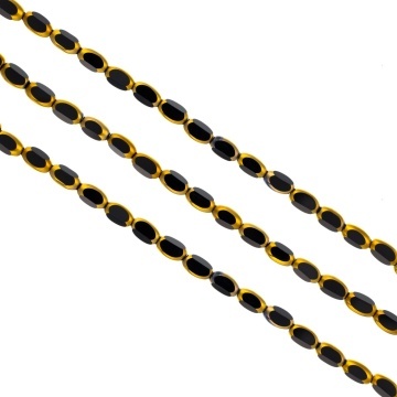 Sirag cristale barrel - negru