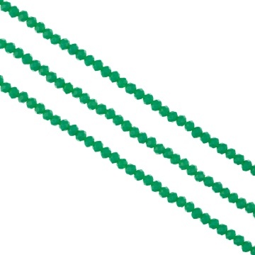 Șirag cristale rondele 3 mm, culoare Turcoaz - Aprox 130 buc