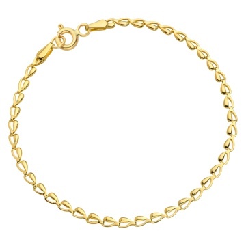 Bratara Aur 14k cu Inimioare