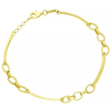 Bratara Aur cu Placute si Zale- Aur 14k