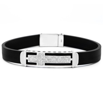 Bratara Black Faith din Argint 925