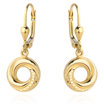 Cercei Aur 14k cu Cerculet si Model
