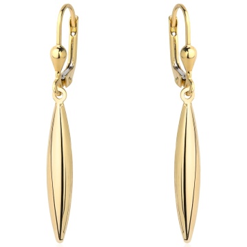 Cercei Aur 14k cu Model Alungit