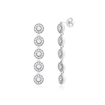 Cercei din argint 925 cu cristale Angel Exclusive Collection - Small