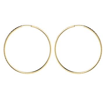 Cercei Rotunzi Aur 14K 3.3 cm - Eleganță Atemporală