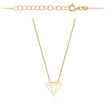 Colier Celebrity cu Diamant din Aur