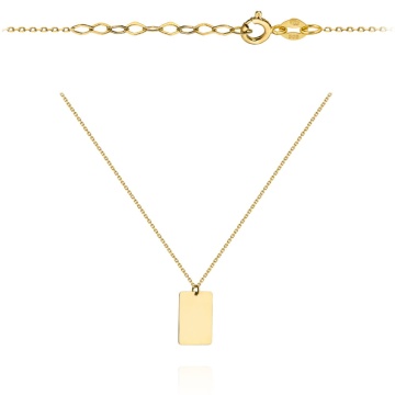 Colier cu Placuta- Aur 14k