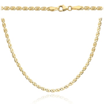 Colier cu Zale Ovale- Aur 14k