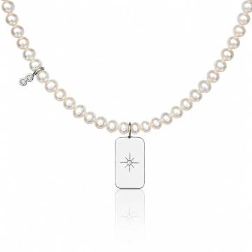 Colier Exclusive Pearls din Argint 925 și Perle de Cultură