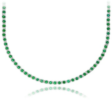 Colier Green Glow din Argint 925