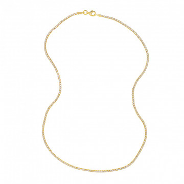 Colier Tennis din argint 925 Golden Edition