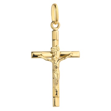 Cruce de Aur cu Iisus Hristos 14K