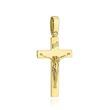 Cruciuliță Aur 14K cu Isus Răstignit