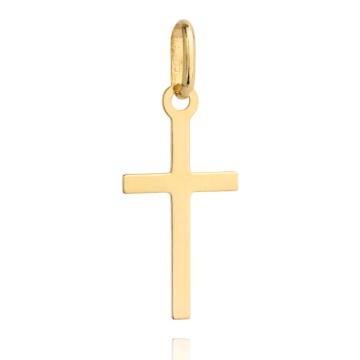 Cruciuliță Clasic Mare Din Aur 14K