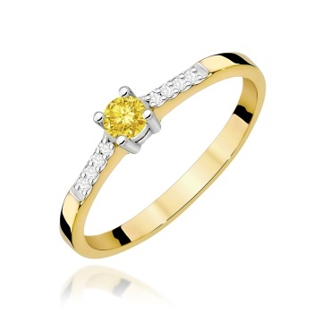 Inel Aur 14K cu Diamante de Laborator 0.22 ct