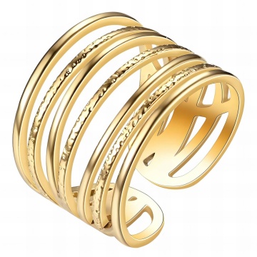 Inel Reglabil Maryna din Inox placat cu AUR 18K