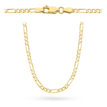 Lanț Aur 14K Figaro 60 cm - Eleganță Clasic