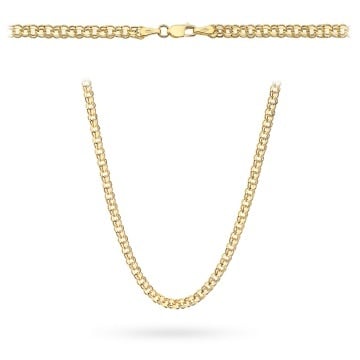 Lanț Aur 14K - Zale Garibaldi - 45 cm