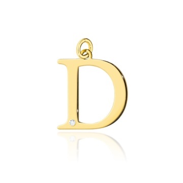 Pandantiv Aur 14K cu Diamante Naturale 0.01 ct