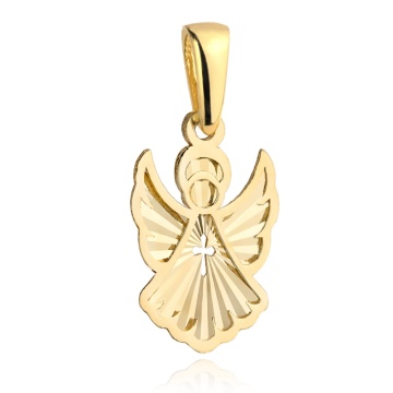 Pandantiv din aur 14K cu îngeraș 20x14 mm