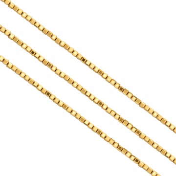 Sirag Hematite electroplacate cu AUR 14K 2.5mm