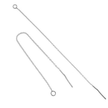 Baza pentru Cercei din Argint 925 cu lantisor - set 2 bucati