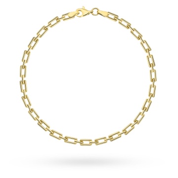Bratara aur 14K, 19 cm, model simplu