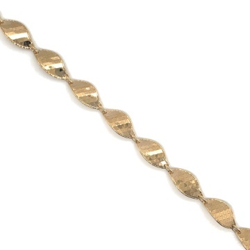 Brățară Aur 14K cu Lacrimi Diamantate Răsucite