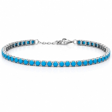 Bratara Azure tip Tennis din argint 925