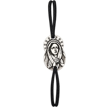 Bratara cu snur si Iconita 1.6cm din argint 925