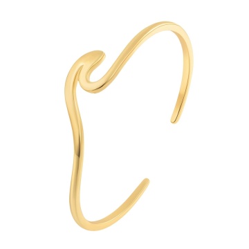 Bratara Fixa Clesio din Inox placata cu AUR 18K