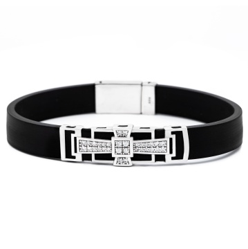 Bratara Guardian Cross din Argint 925